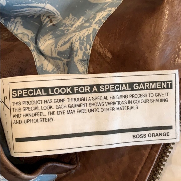 Hugo Boss Brown Leather Jacket - Picture 5 of 6